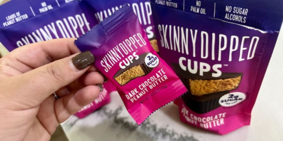 SkinnyDipped Peanut Butter Cups 4-Pack Just $15.99 on Amazon ($4 Per Bag!)