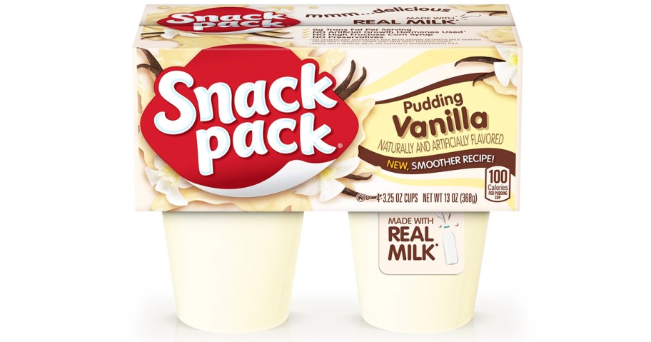 4-count set of Snack Pack Puddings in vanilla flavor