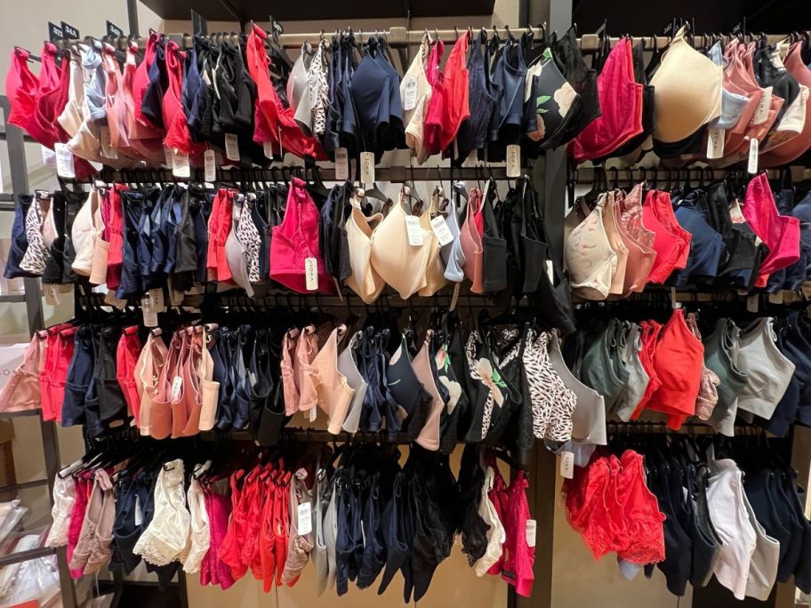 A rack of Soma Clearance Bras