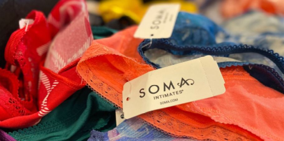 *HOT!* Up to 85% Off Soma Clearance | $2 Panties, Bras UNDER $6 & More