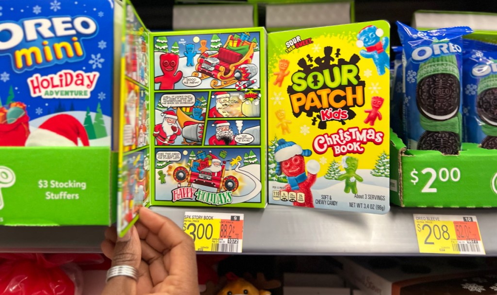 A Sour Patch Kids Christmas Book Treat from Walmart