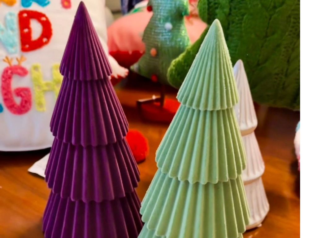 Flocked Christmas Trees from Target
