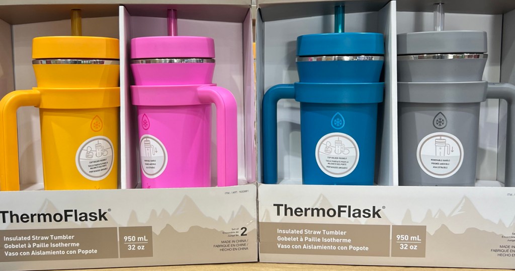 ThermoFlash 32oz Insulated Straw Tumblers in Costco