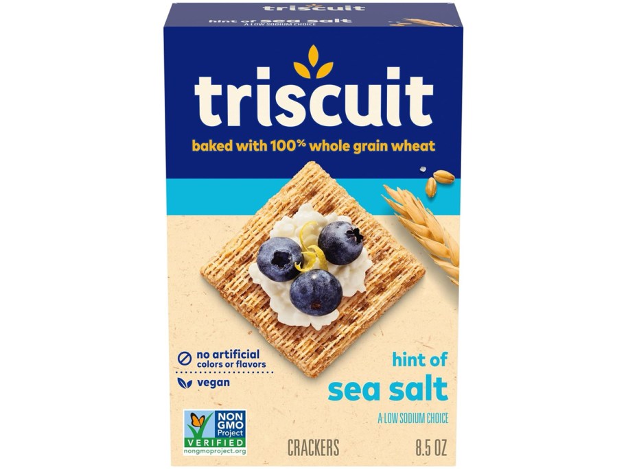 Triscuit Hint of Sea Salt Whole Grain Wheat Crackers 8oz Box