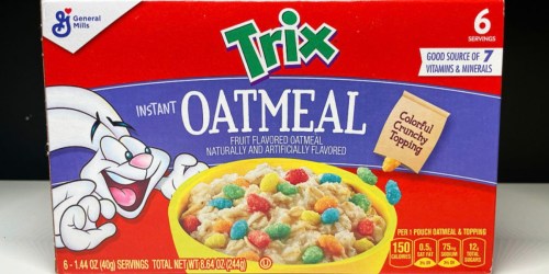 Trix Instant Oatmeal 24-Count Only $7.60 Shipped on Amazon