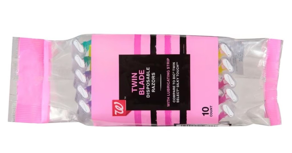 Walgreens-Twin-Blade-Disposable-Razors-10ct أفضل كوبونات Walgreens الرقمية والأكواد الترويجية والإعلانات الأسبوعية