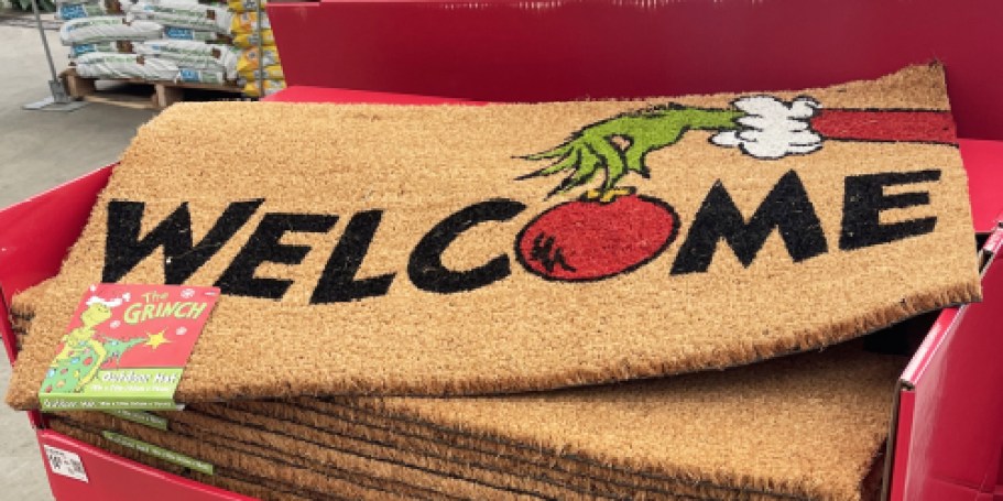 Christmas Doormats from Just $11 at Walmart – Including Grinch Designs!