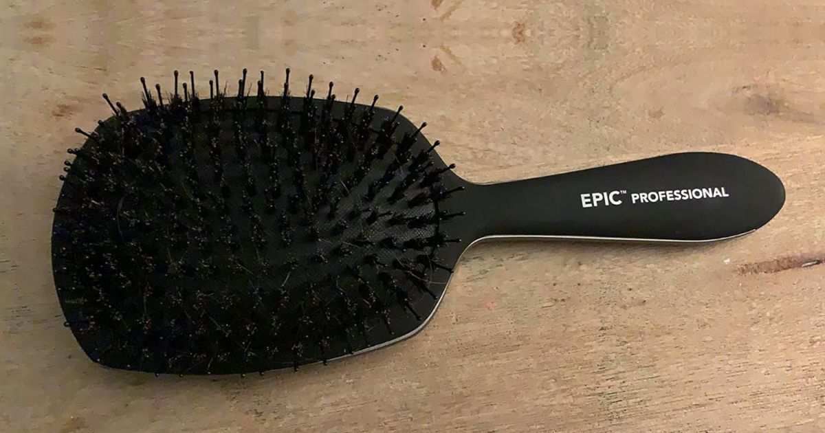 Wet Brush Epic Toupierbürste Schwarz – Sanftes Toupieren, IntelliFlex Borsten, Für Empfindliche Kopfhaut
