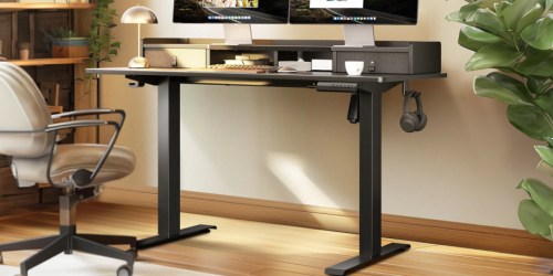 Electric Height Adjustable Standing Desk Only $113.99 Shipped on Wayfair (Reg. $228)