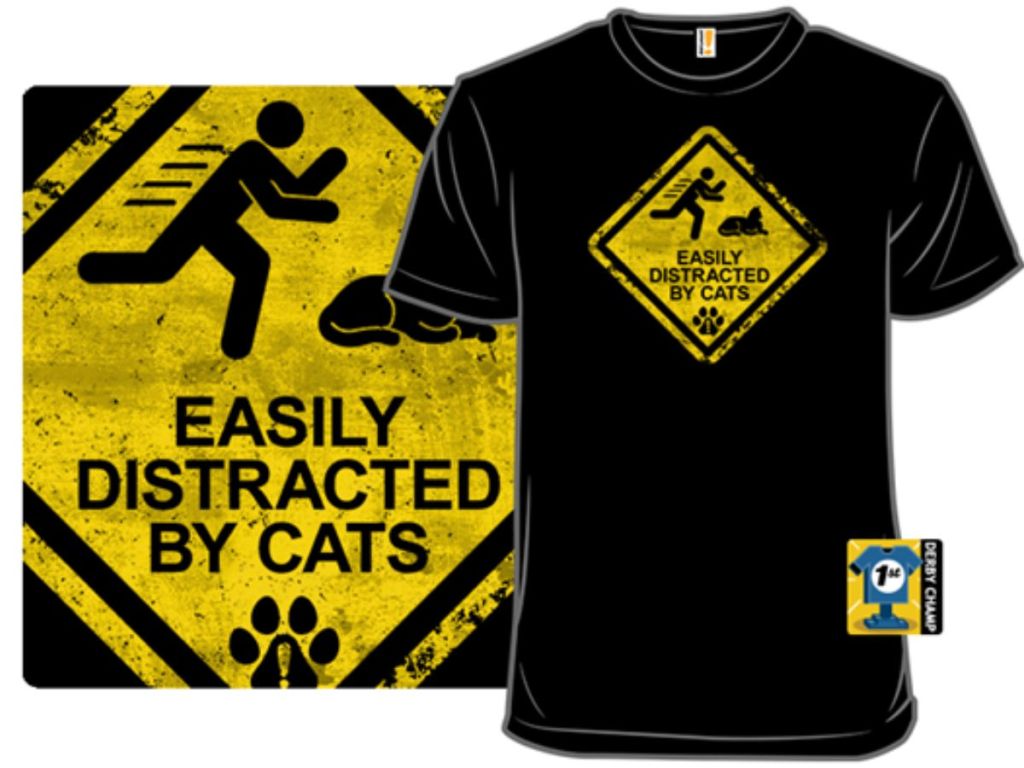 Woot Easily Distracted T-Shirt