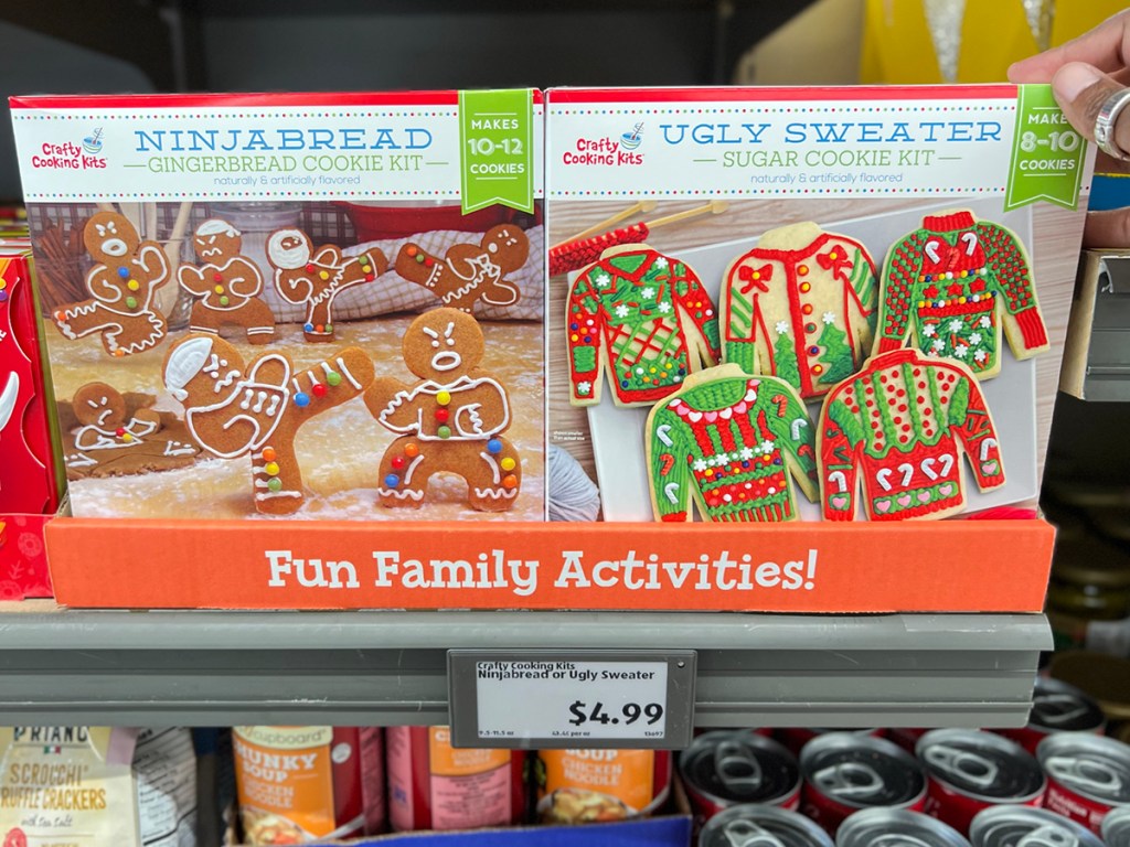 Crafty Cooking Ninjabread or Ugly Sweater Kits  on shelf in store