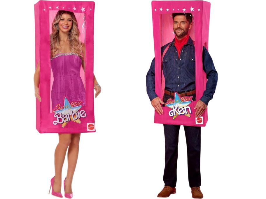 man and woman wearing Barbie Halloween Costume Collection