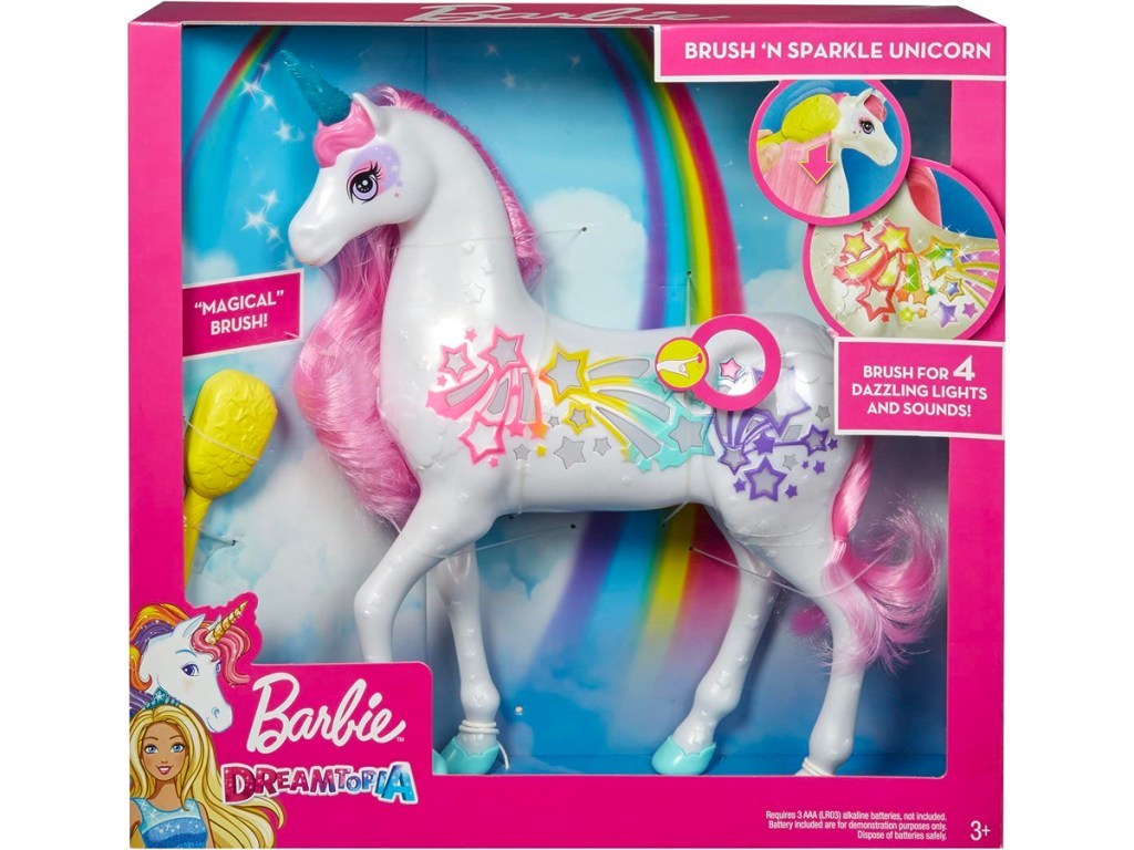 barbie unicorn toy in box