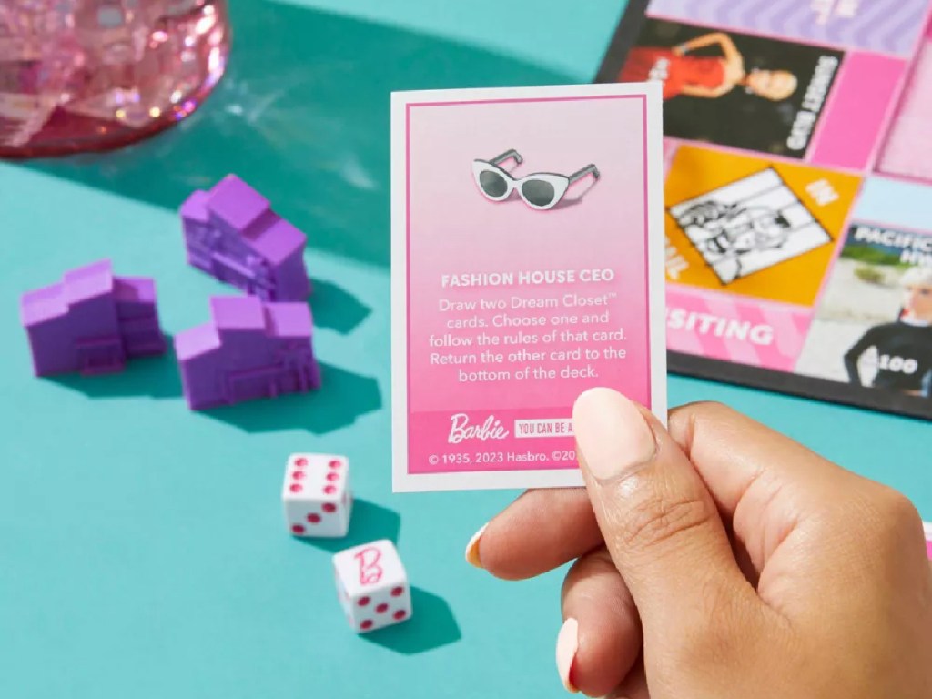 barbie monopoly card