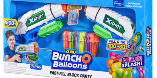 HURRY! Bunch O Balloons Water Blaster 2-Pack w/ 200 Water Balloons Only $9.88 on Walmart.com (Reg. $45)