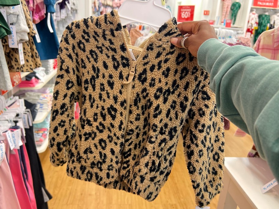 carters leopard print jacket