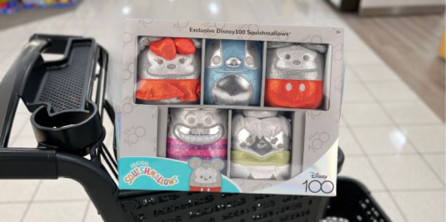 Disney100 Squishmallows 5-Pack Boxed Set Only $15.59 on Amazon (Regularly $40)