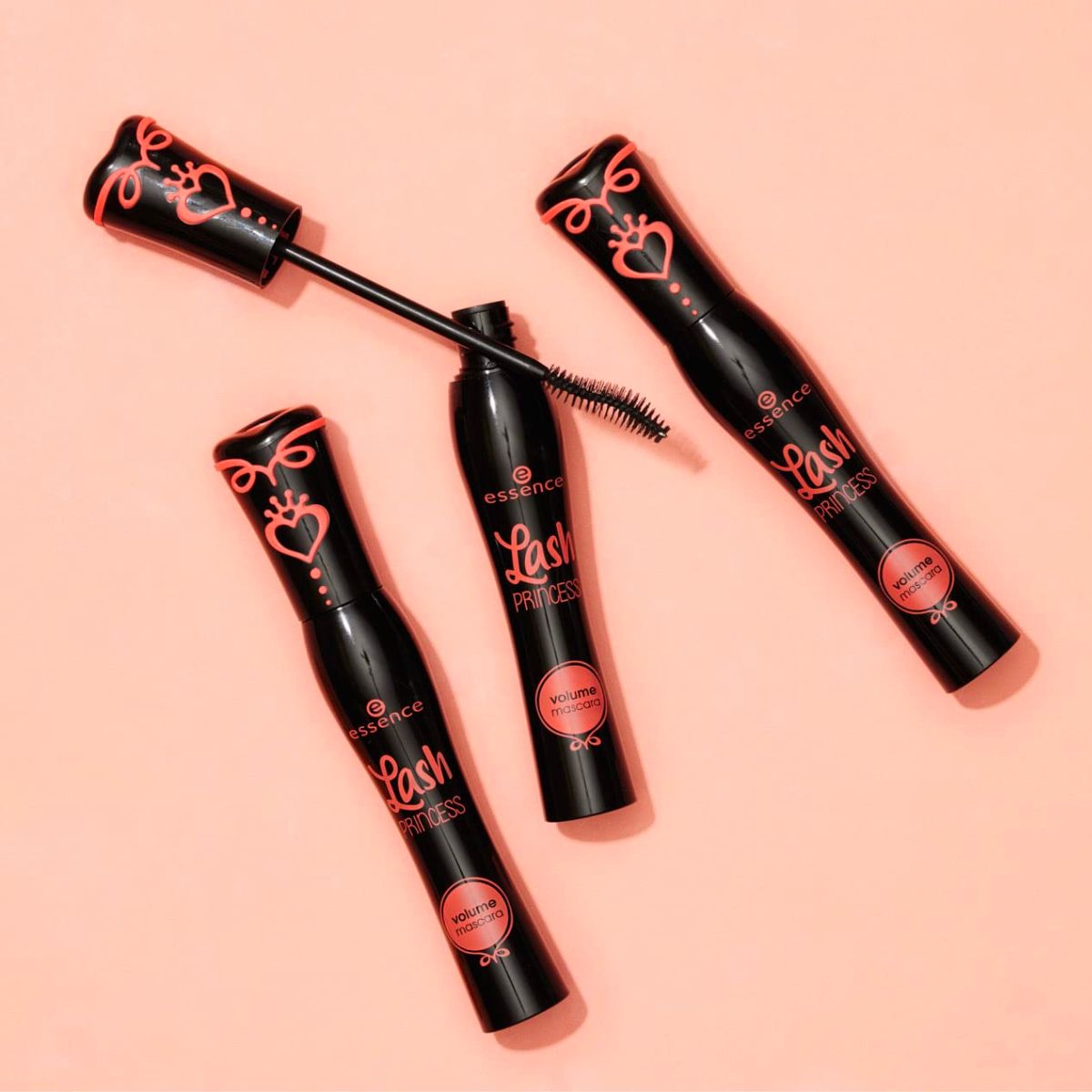 essence Lash Princess Volume Mascara 3-Pack orange stock image