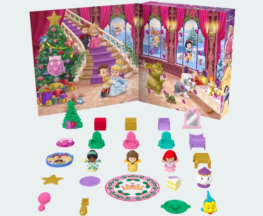 fisher price little ppl disney princess advent calendar with contents