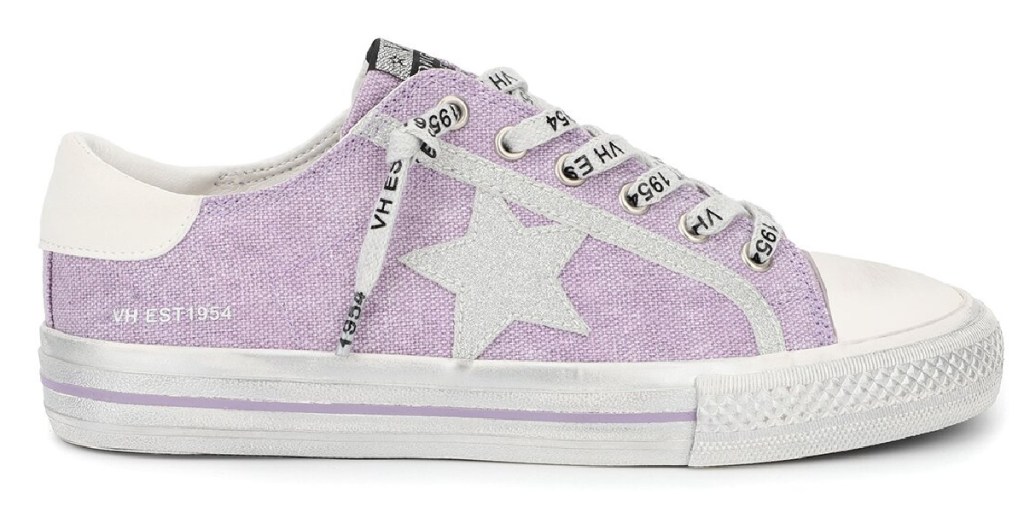 purple vintage star sneakers