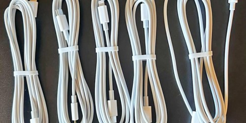 iPhone USB-C Lightning 6′ Charging Cables 5-Pack Only $4.99 on Amazon (Includes Lifetime Warranty!)