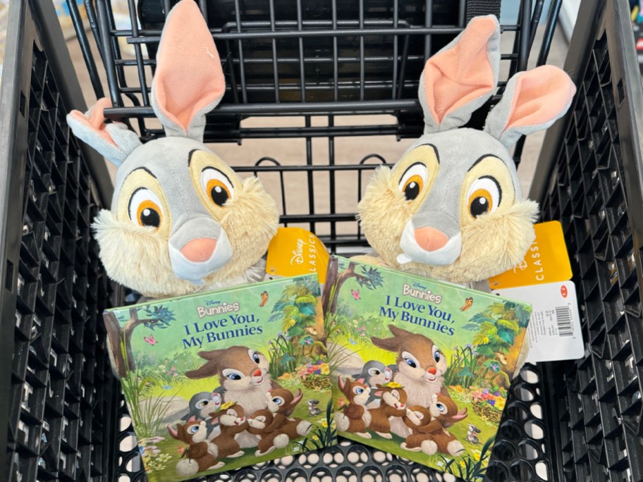 two disney thumper plush and book bundles in shopping cart