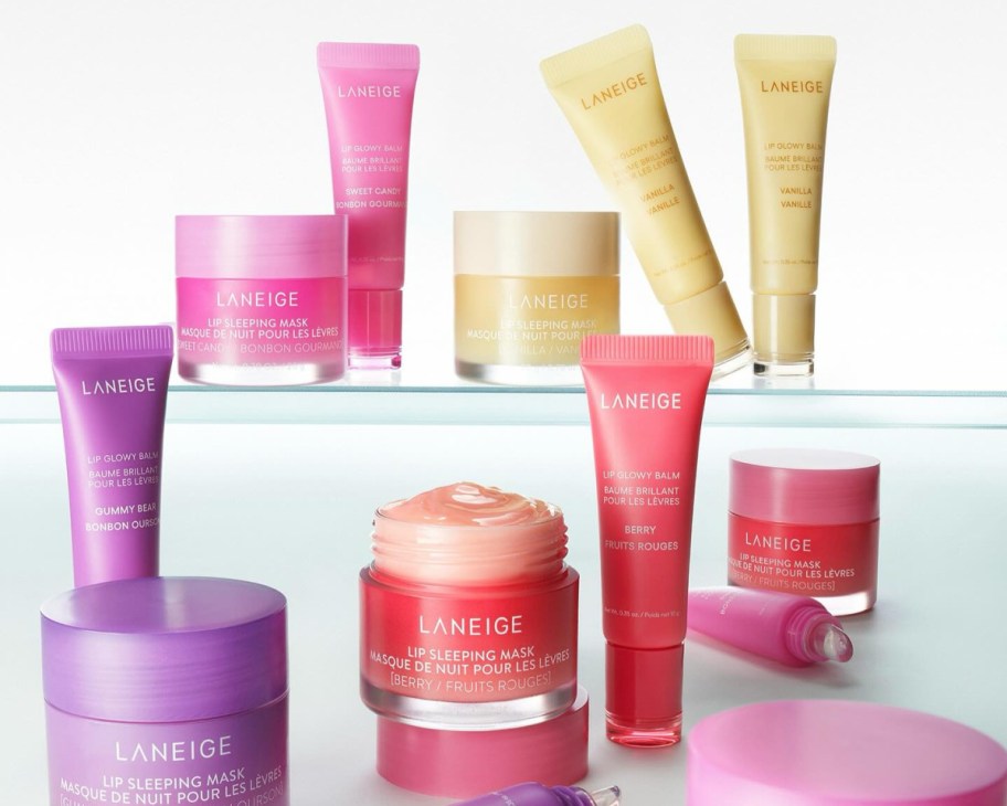 several laneige products on shelf