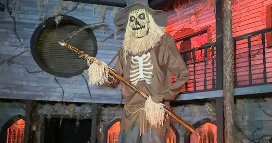 Giant Animatronic Scarecrow Available Only on Lowes.com (+ Save on More Halloween Decorations!)