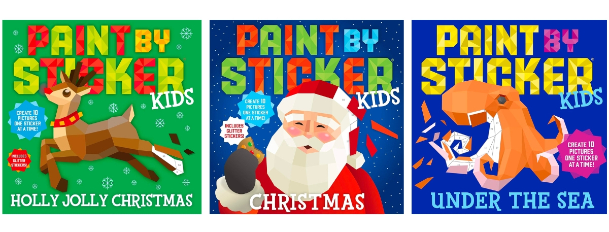 Buy 2 Paint by Sticker Kids Books, Get 1 FREE on Amazon (Under $5