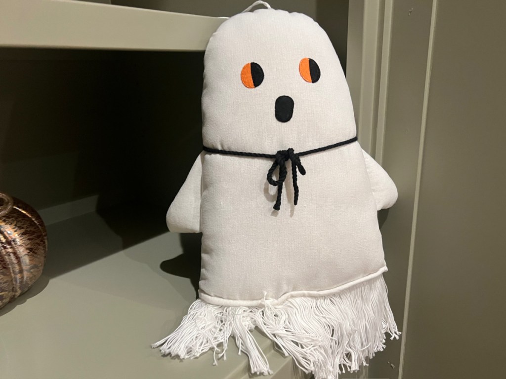 rag halloween ghost displayed on table as decoration