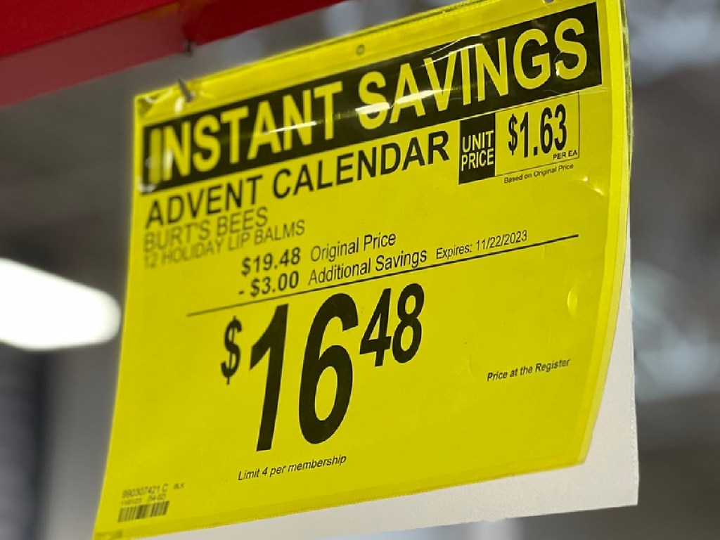 sam's club instant savings sign