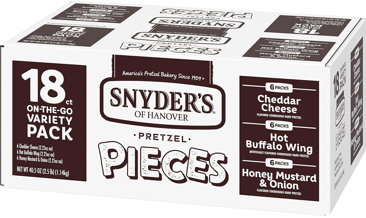 snyders pretzel 18 count box