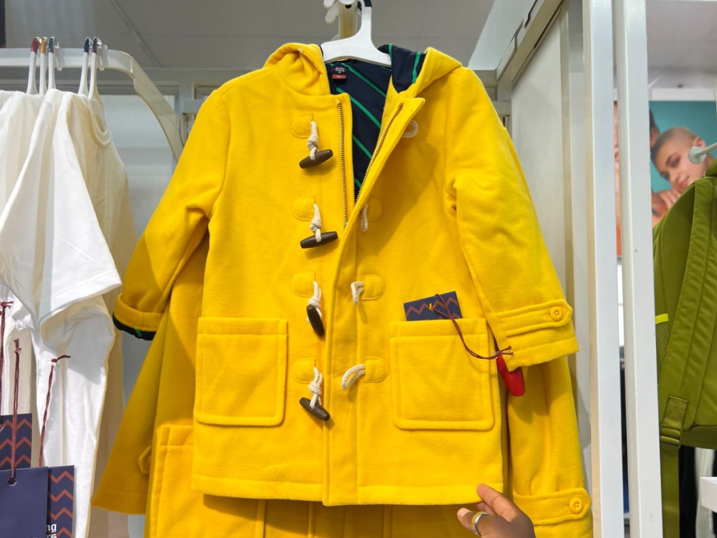 yellow Rowing Blazers x Target toddler jacket at the store
