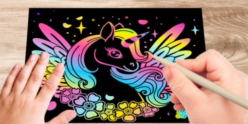 Rainbow Scratch Art Paper 60-Piece Set Only $4.99 on Amazon