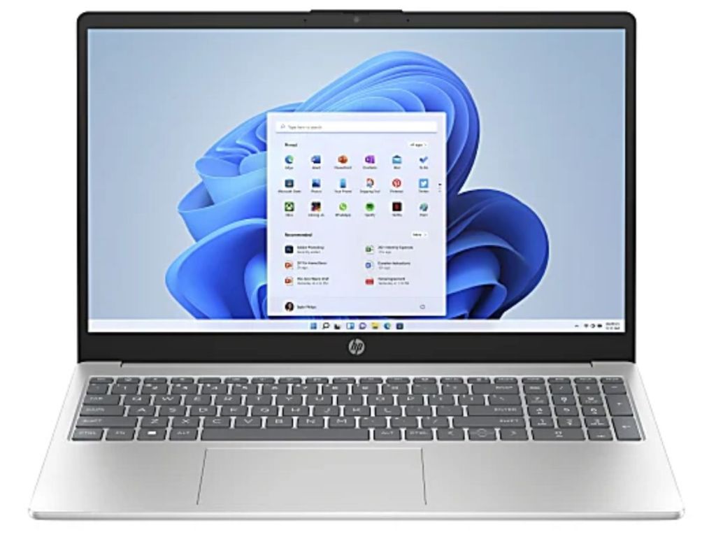 HP 15-fc0013od Laptop, 15.6" Screen, AMD Ryzen 3, 8GB Memory, 256GB 