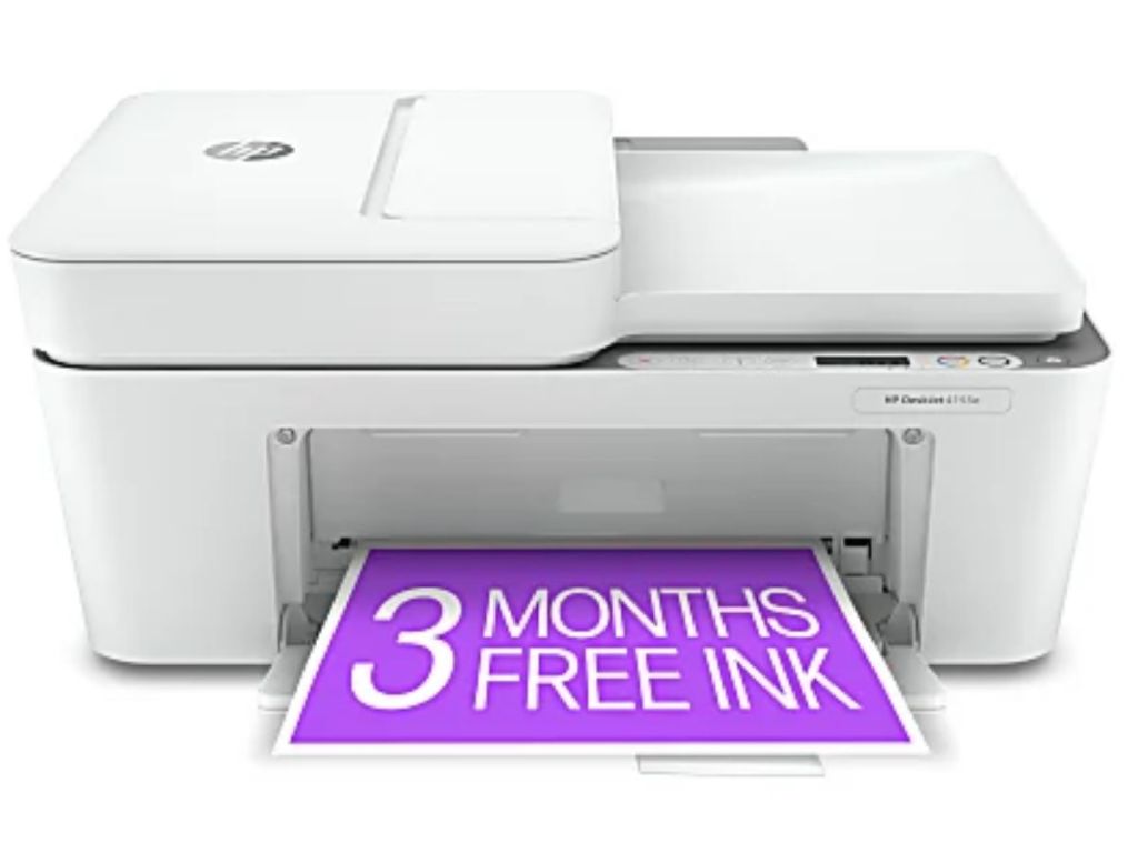 HP DeskJet 4155e Wireless All-in-One Color Printer with 3 months Free Ink with HP+ (26Q90A) 