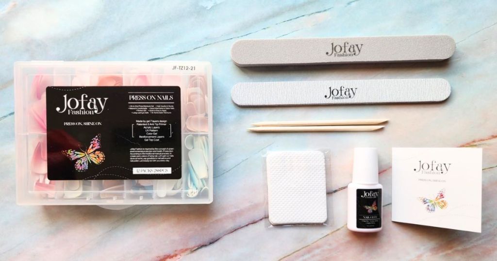 Jofay Press-On Nail Sets entire kit shown