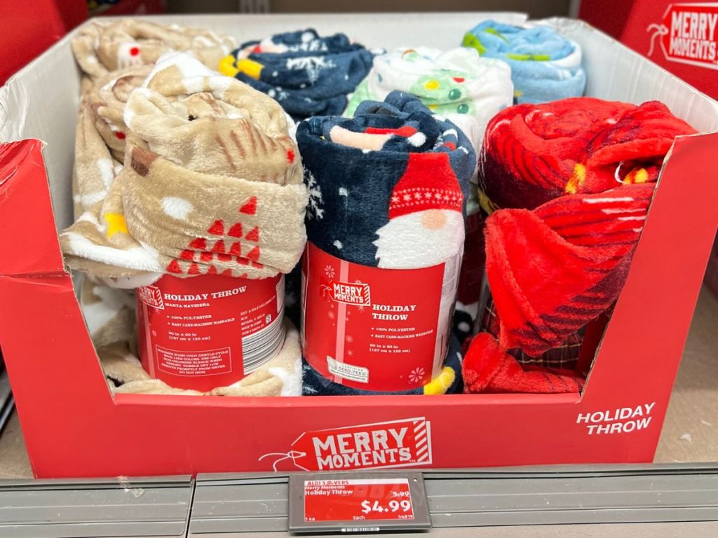 Holiday Blankets at Aldi