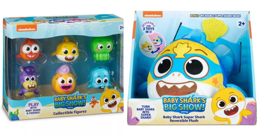 Baby Shark Figures Toy Set and Plushie
