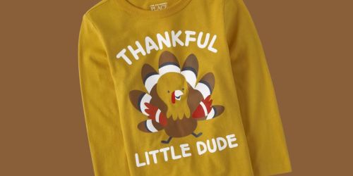 HURRY! Children’s Place Thanksgiving Shirts Only $3.99 + FREE Shipping!