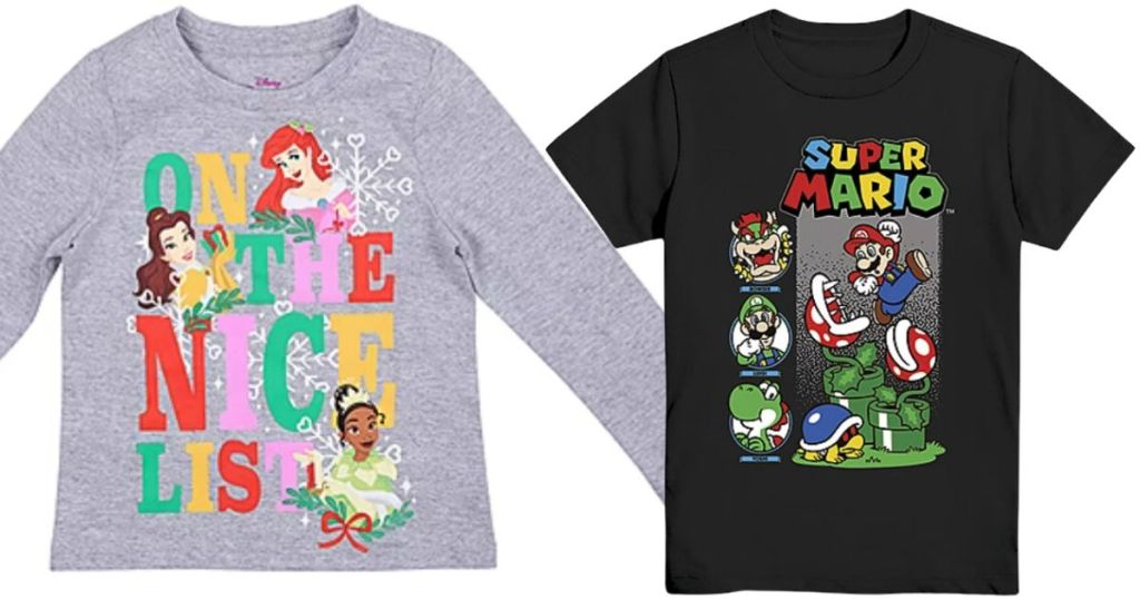 JCPenney Toddler & Kids Graphic Character Tees at JCPenney - Disney Princess and Super Mario 