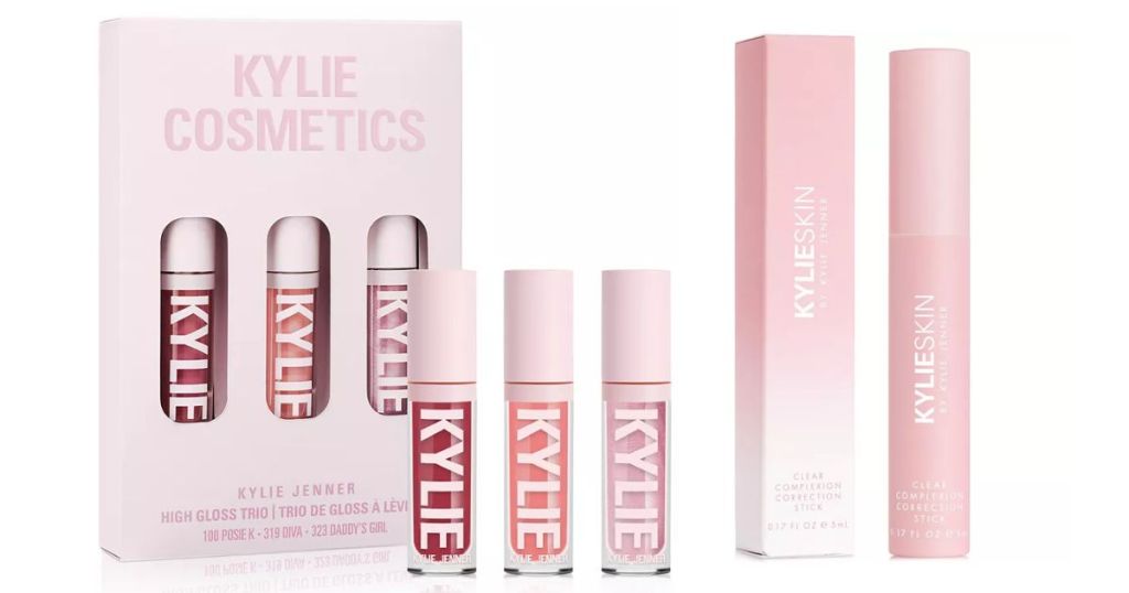 Kylie Cosmetics 3-Pc. High Gloss Holiday Gift Set and Kylie Cosmetics Clear Complexion Correction Stick