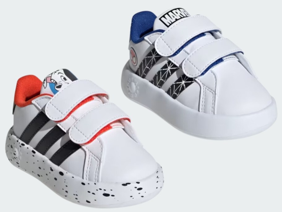 adidas toddler 101 dalmations and marvel spiderman shoes