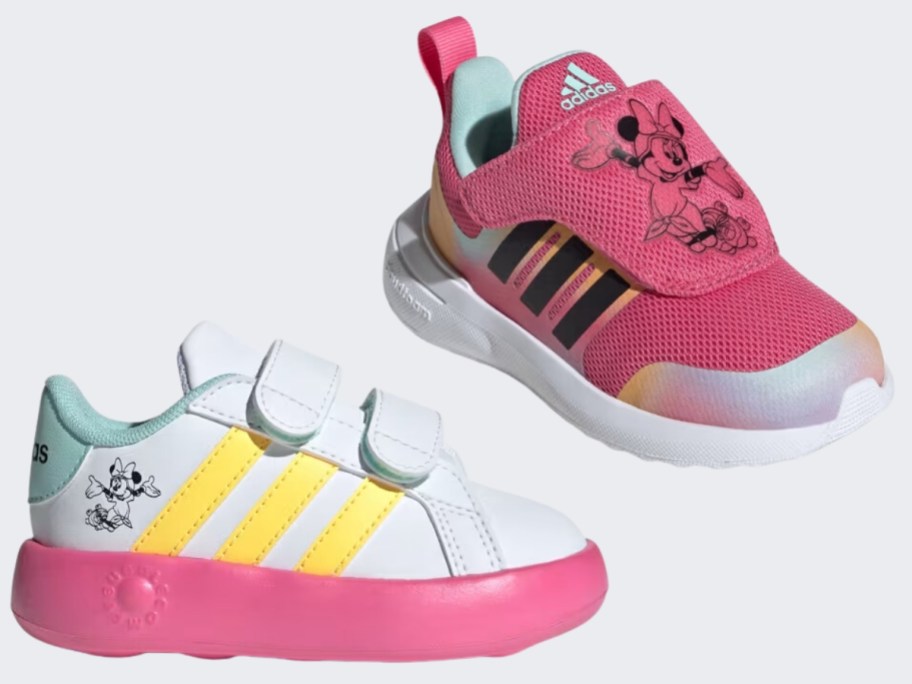2 adidas toddler Minnie Mouse shoes
