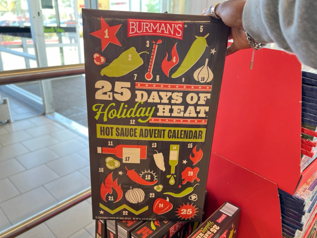 25 days of heat advent calendar inside aldi store