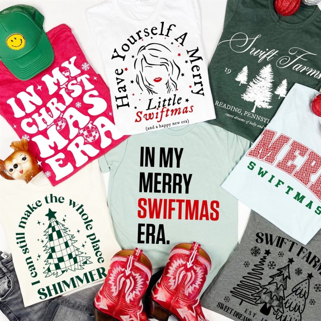 Merry Swiftmas Era Holiday Designs Youth & Adult