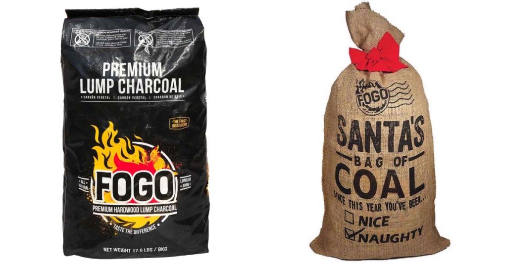 Buy FOGO Premium All Natural Lump Charcoal 17.6 lb & Get a FREE Santa's Bag of Coal ($11.95 value) 