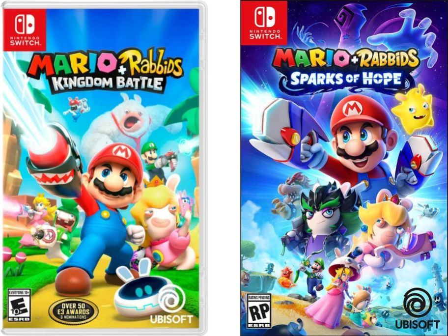 Mario Rabbids Kingdom Battle & Sparks of Hope games for Nintendo Switch