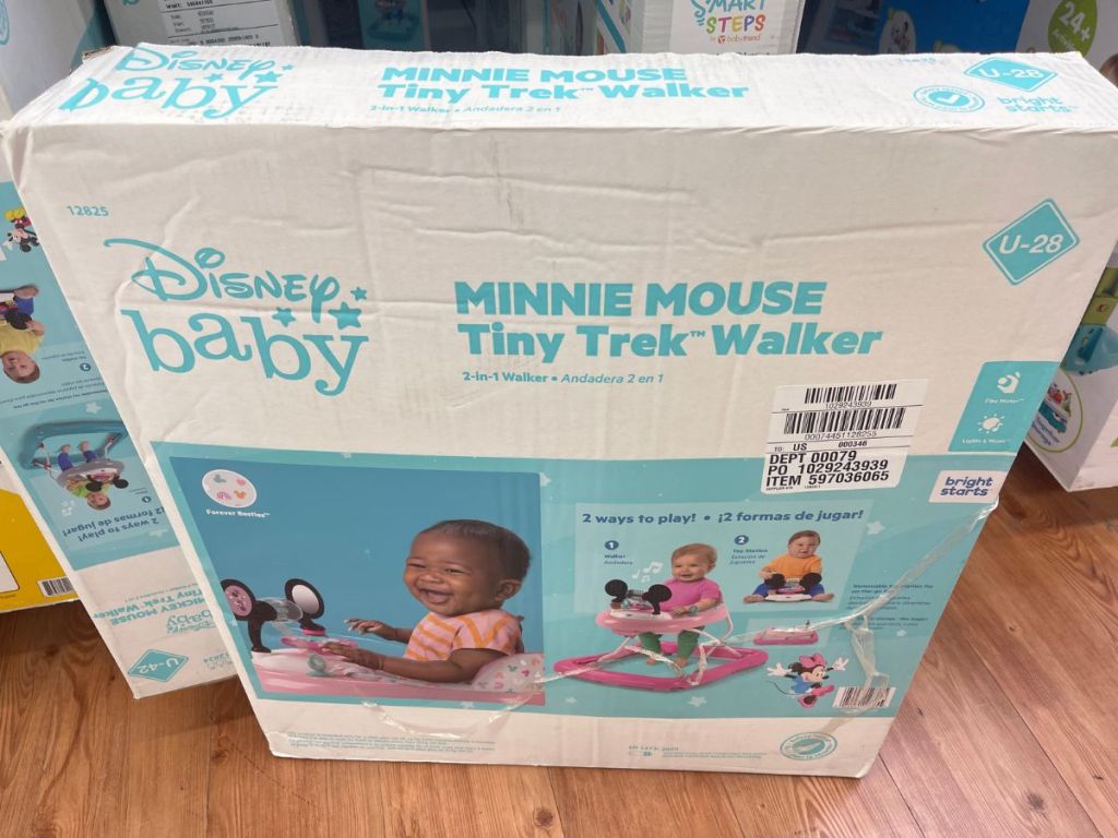 box for Disney baby minnie mouse walker
