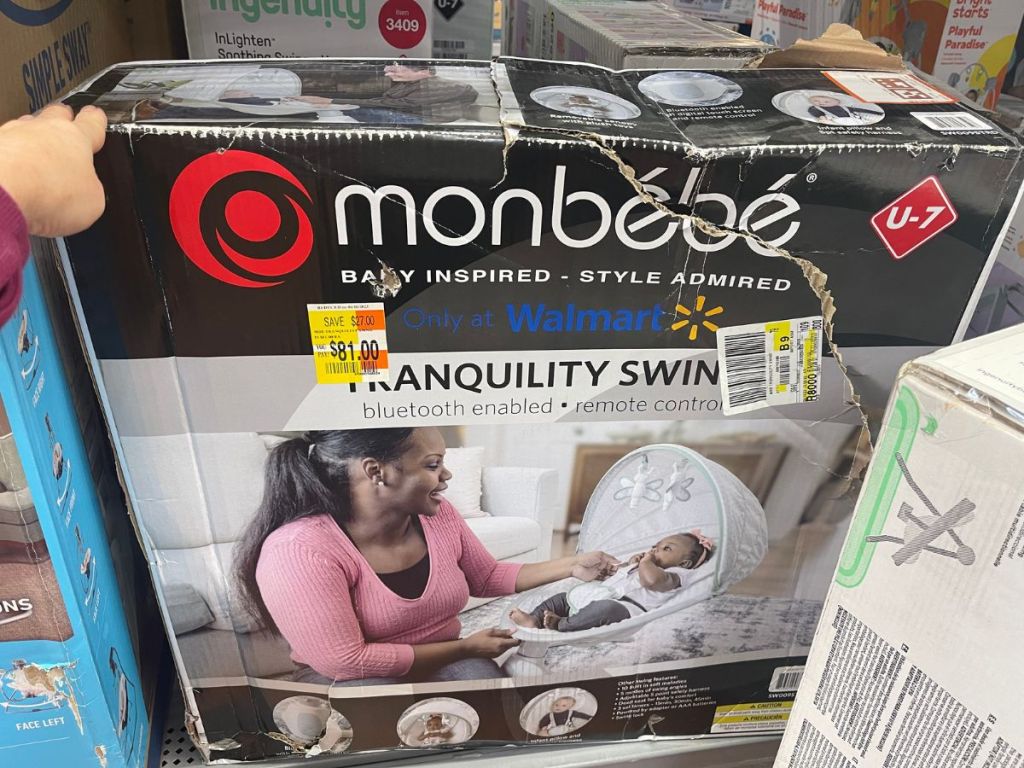 Monbebe baby swing in box
